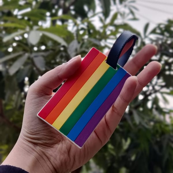 Pride Flag Bag Tag
